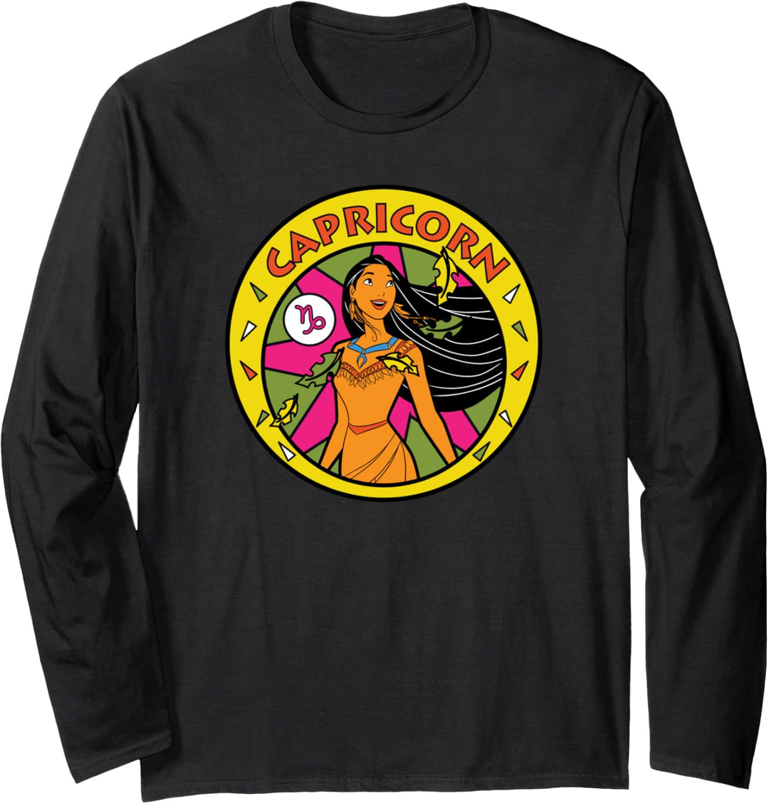 Disney Pocahontas Zodiac Capricorn Langarmshirt