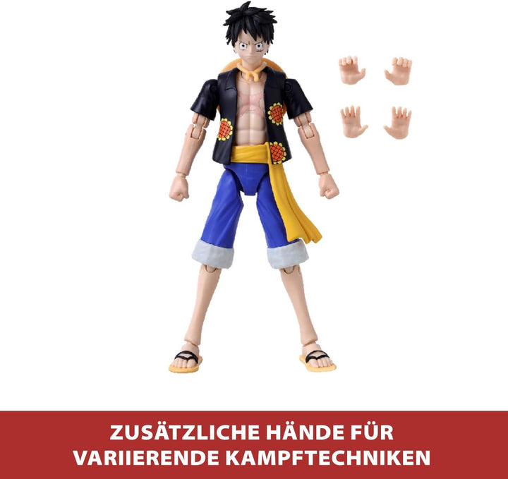 BANDAI – Anime Heroes – One Piece – Anime Heroes Figur 17 cm – Monkey D. Ruffy Dressrosa - 37007 Ruf