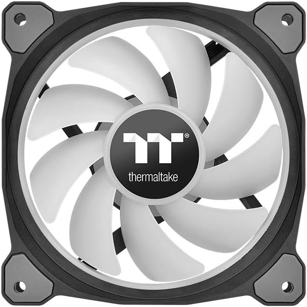 Thermaltake Riing Duo 12 RGB Radiator Fan 3 Pack Dual Riing Gehäuselüfter, schwarz