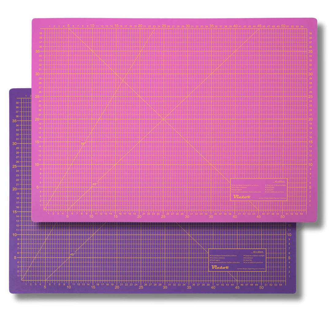 Schneidematte Violett Pink 90x120cm 3-lagig Schneidematte A0 selbstheilend - Bastelunterlage - Schne