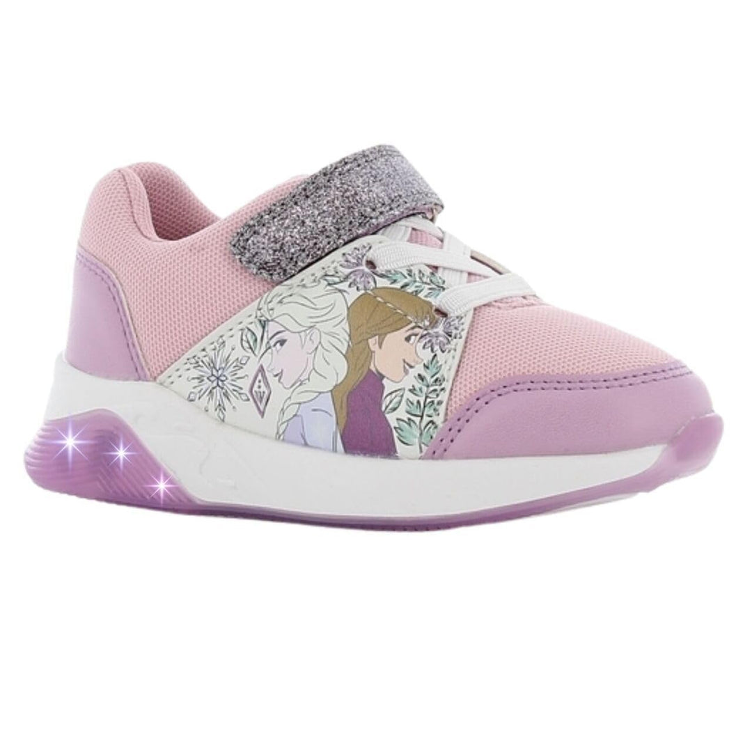 Disney Frozen Schuhe Mädchen 2 bis 8 Jahre, Kinderschuhe mit Anna und ELSA Motiv, Leuchtschuhe Kinde