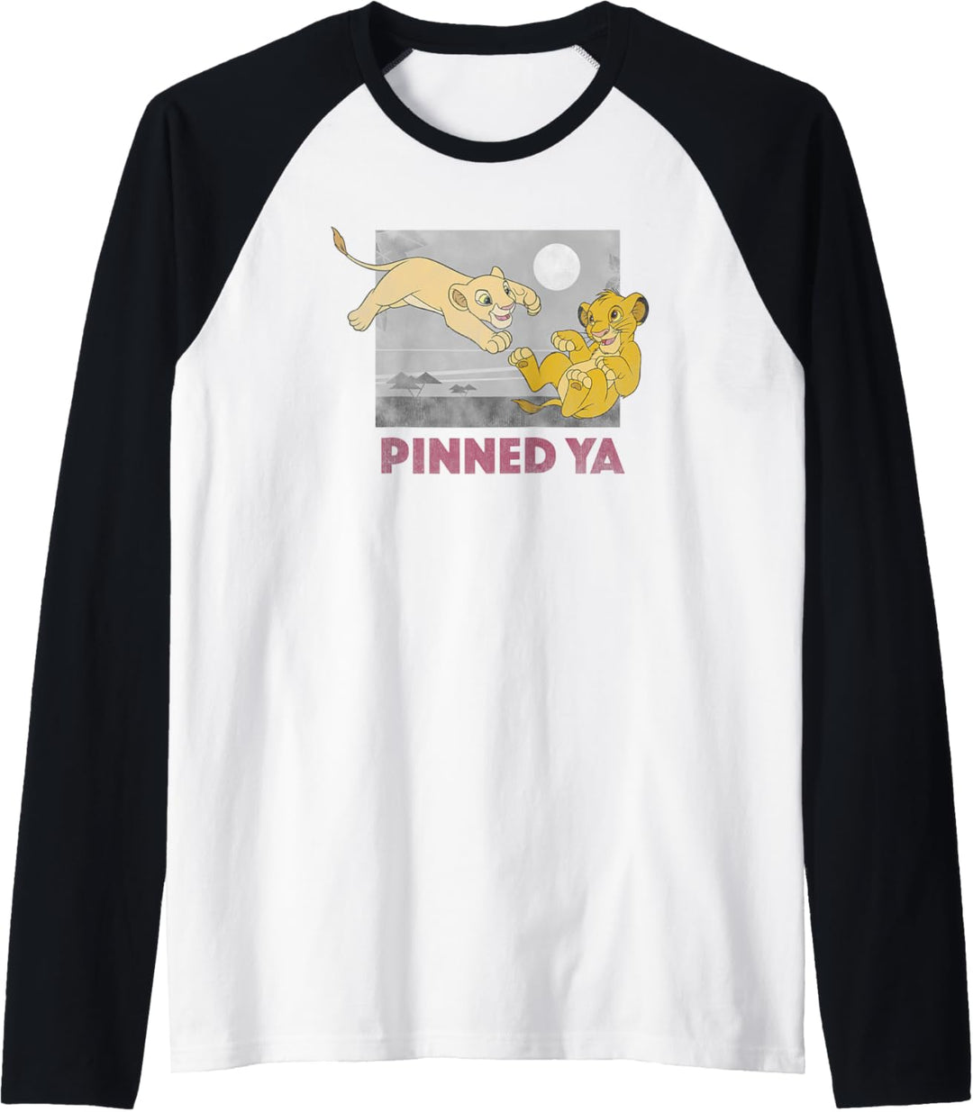 Disney Lion King Young Simba Nala Pinned Ya Raglan