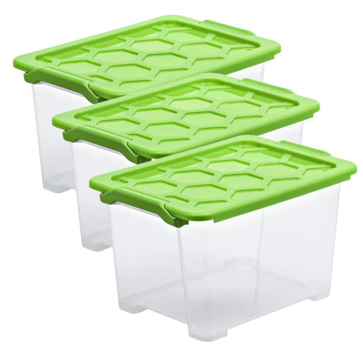 Rotho Evo Safe Keeping 3er-Set Aufbewahrungsbox Deckel, lebensmittelechter Kunststoff (PP) BPA-frei,