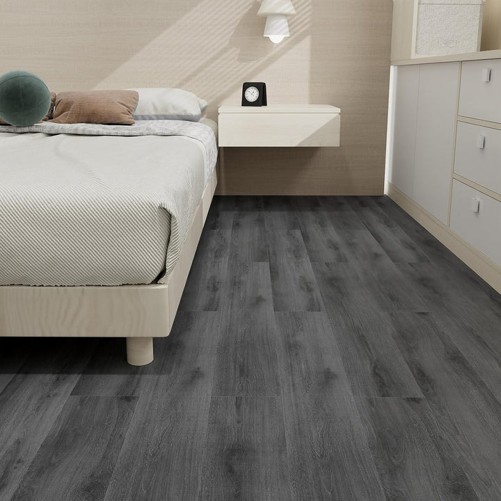 MULGREAT Vinyl-Bodenbelag selbstklebende Dielen PVC-Bodenbelag selbstklebend langlebige Holzmaserung