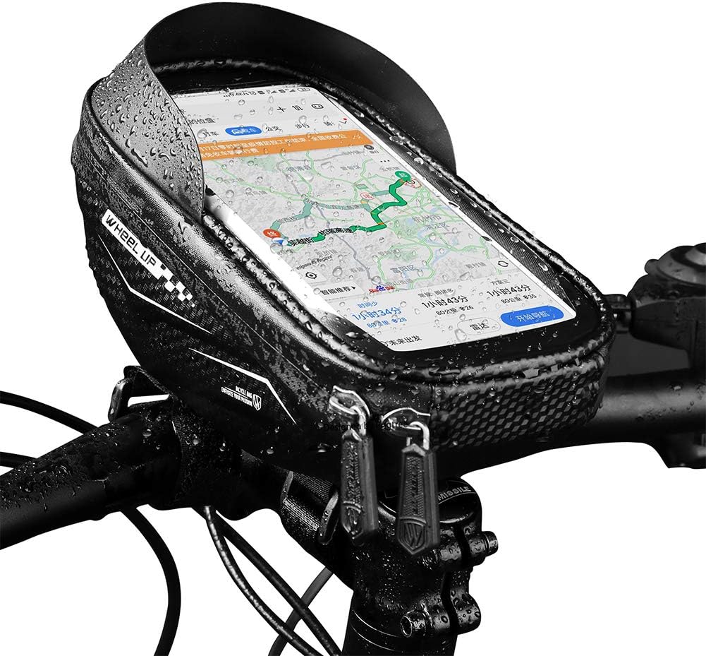 ,a Wheel Up MTB Fahrradtasche Touchscreen Radfahren Wasserdicht Front Tube Phone Case