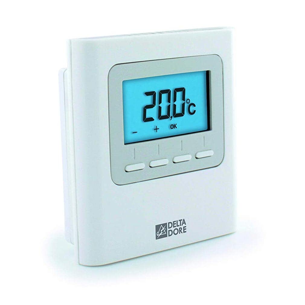 Delta Dore 6151058 Weniger 1000 Thermostat für elektrische Heizung, Weiss