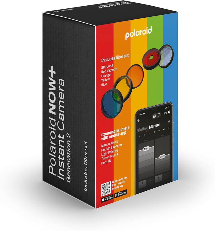Polaroid Now+ Gen 2 Sofortbildkamera - Schwarz, Keine Filme, Kamera