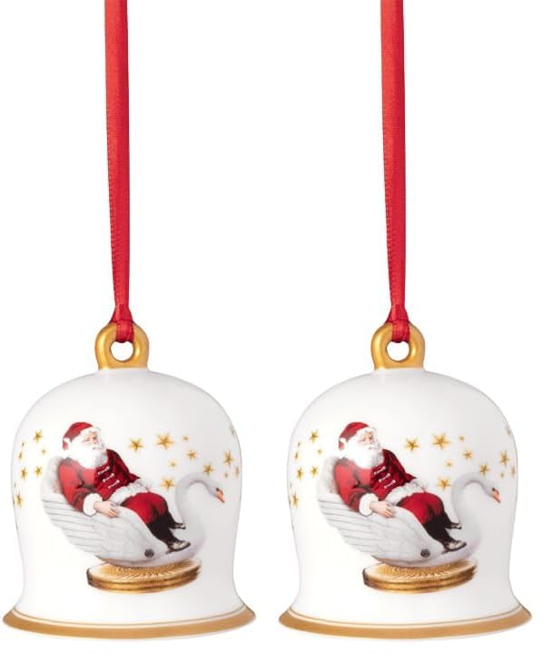 Villeroy & Boch – Annual Christmas Edition Jahres-Glocke 2024 Bunt, Glocke Weihnachten, Baumschmuck,