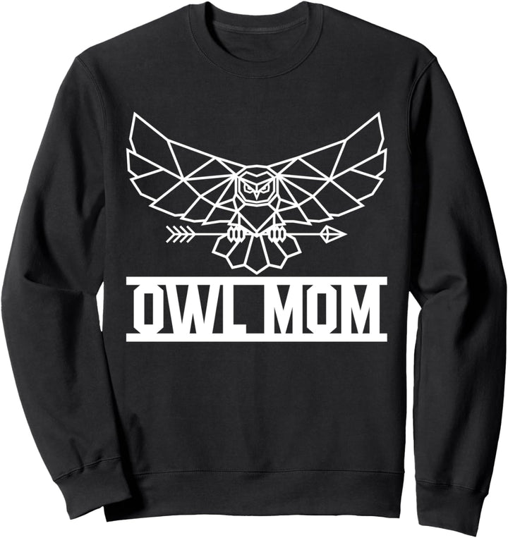 Owl Mom Eulenmama Vögel Käuzchen Eulenmotiv Kauz Vogel Eule Sweatshirt