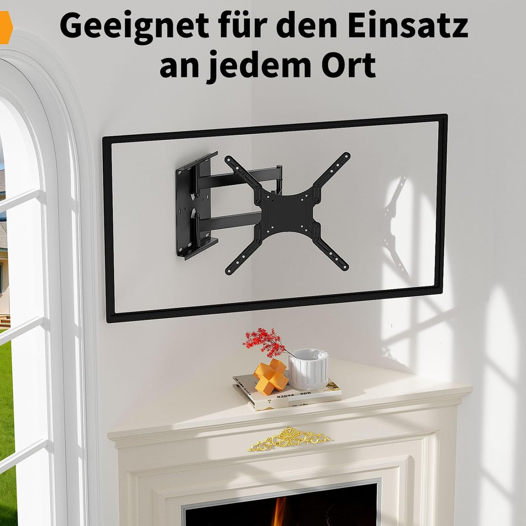 TV Wandhalter, Full Motion TV Halterung für 23-55 Zoll Flachfernseher bis 45 Kg, Wandhalter TV Halte