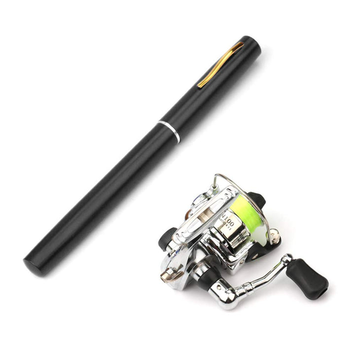 Lixada 1 Mt / 1,4 Mt Tasche Faltbare Angelrute Reel Combo Mini Pen Angelrute Kit Teleskop Angelrute