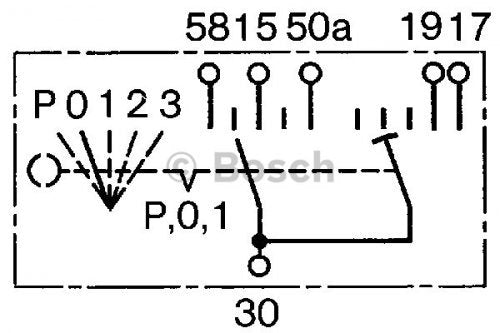 Bosch 0342316003 Schalter, Vorglühen