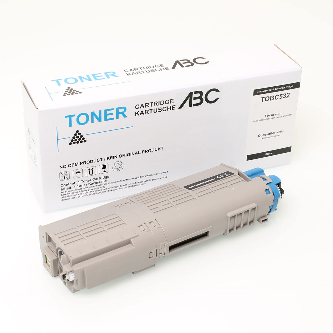 ABC Alternativ Toner Schwarz 7000 Seiten für Oki C532 C532DN C542 C542DN MC563 MC563DN MC573 MC573DN