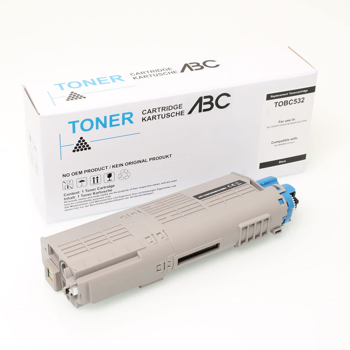 ABC Alternativ Toner Schwarz 7000 Seiten für Oki C532 C532DN C542 C542DN MC563 MC563DN MC573 MC573DN