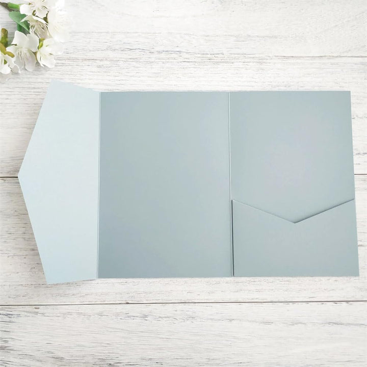 MillaSaw Hochzeitseinladungsbeutel, Seeblau, 25 Stück pro Packung, einfarbig, Seeblau
