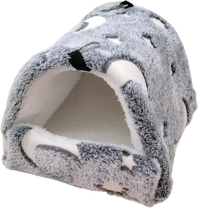 LeerKing Kleintiere Kuschelhöhle Meerschweinchen Kuschelbett Nest Plüsch Haus Hängematte für Ratte H