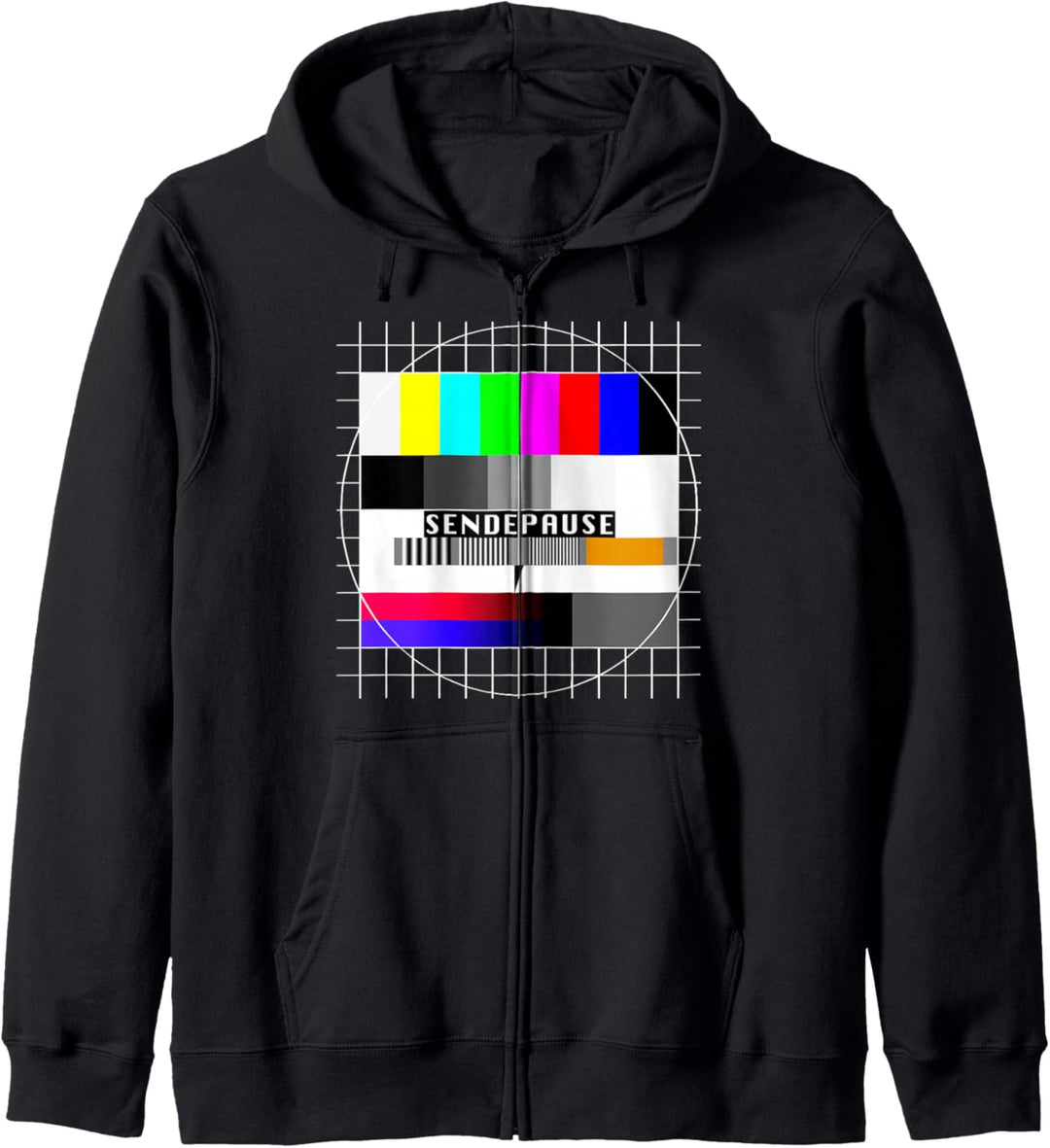 Testbild Sendepause 90er Party 80er Jahre Outfit Kostüm Kapuzenjacke