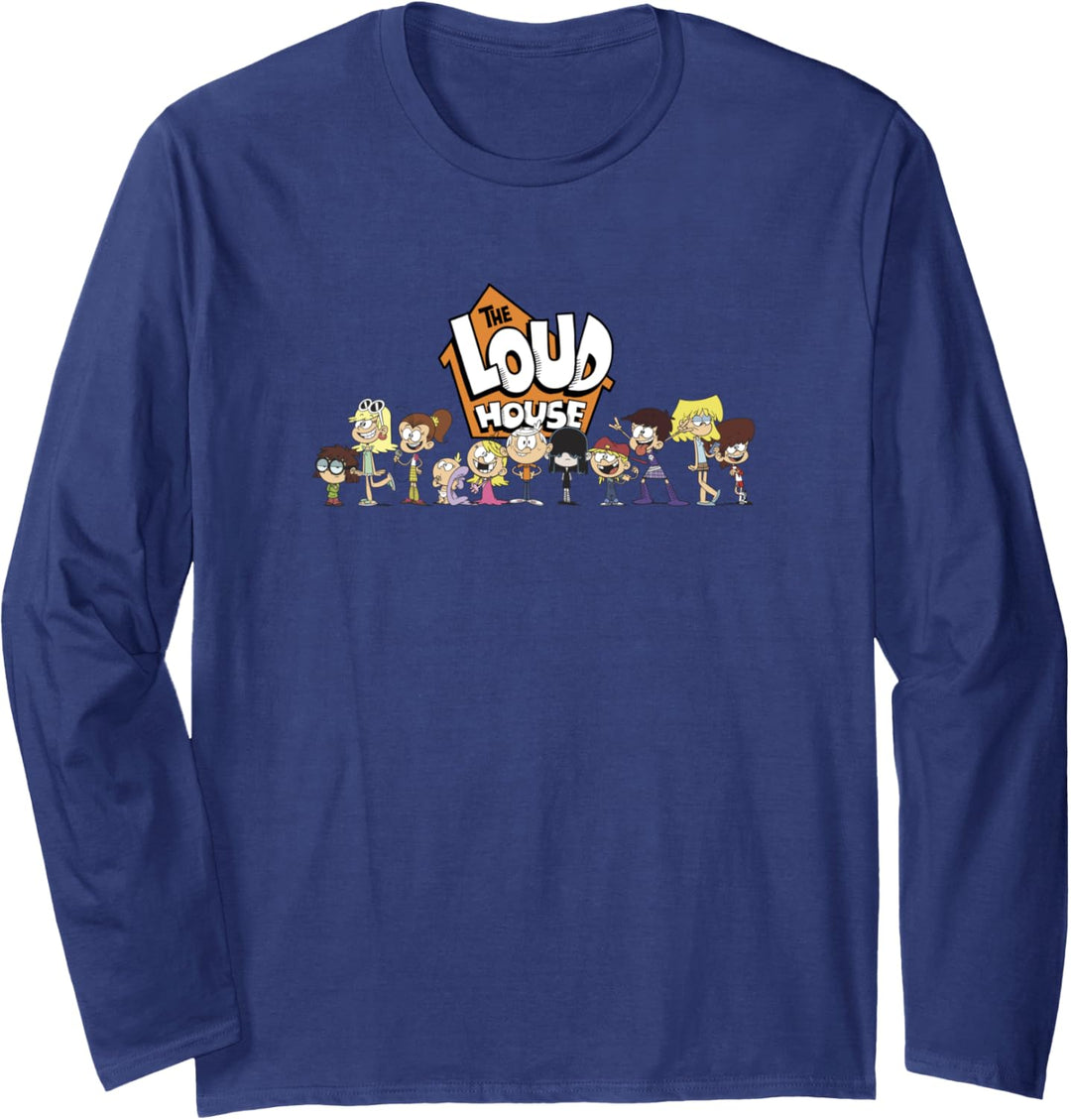 The Loud House Cast In A Row Logo Langarmshirt