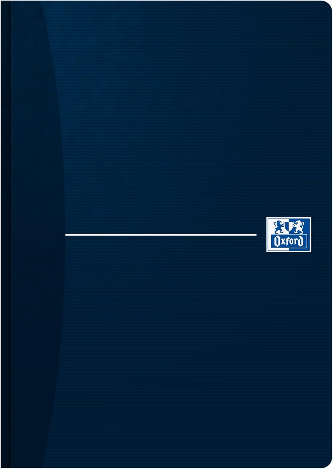 Oxford broschiertes Buch A5, kariert, 192 Seiten, 4 Farben, 5 Stück A5, kariert Broschiertes Buch, A