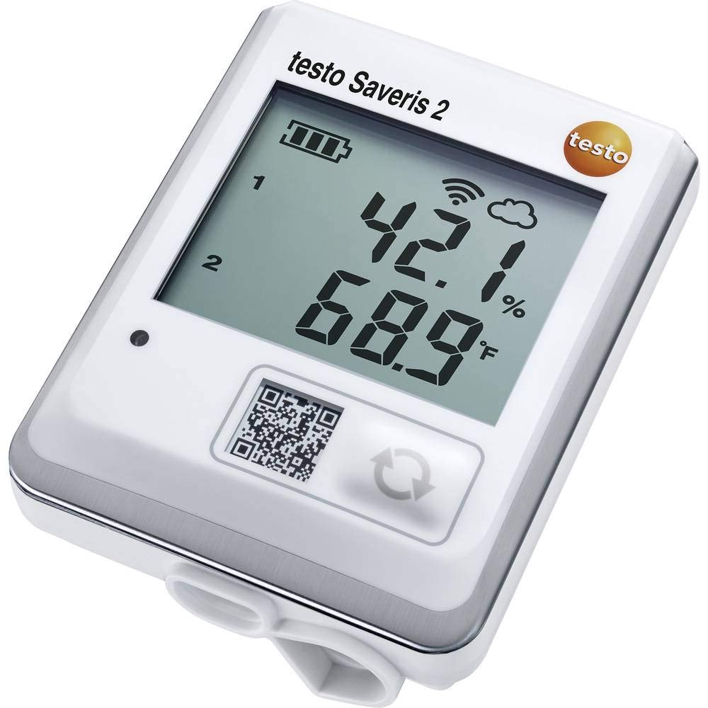 Testo 2-Kanal Feuchtigkeit, Temperatur Datenlogger, -30°C ? +50°C, Sensor NTC Testo Saveris 2-H2 WLA
