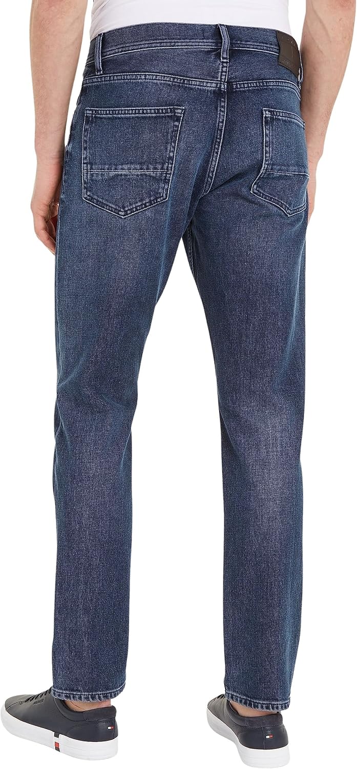 Tommy Hilfiger Herren Jeans Regular Stretch 40W / 36L Denim (Banks Blue Black), 40W / 36L Denim (Ban