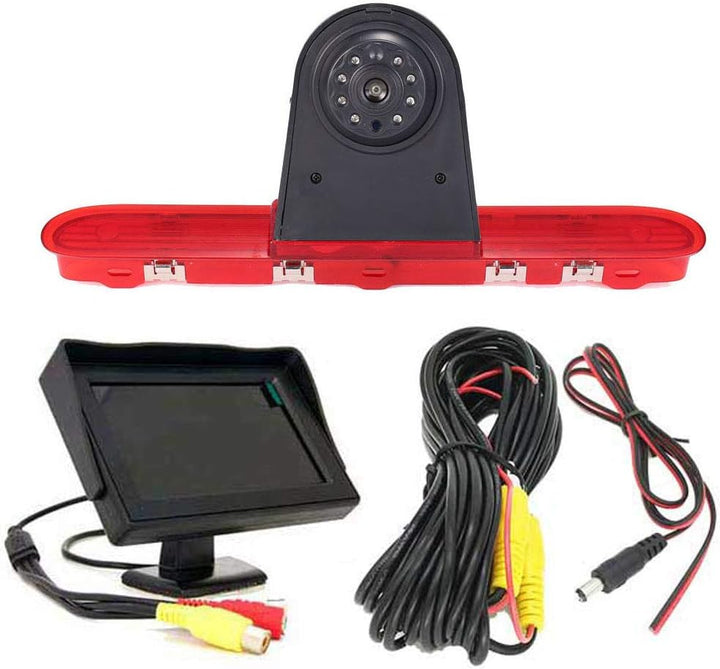 「Rückfahrkamera Transportster + 4.3 Zoll TFT LCD Bildschirm Auto Monitor」 Bremsleuchte Auto Dach Rüc