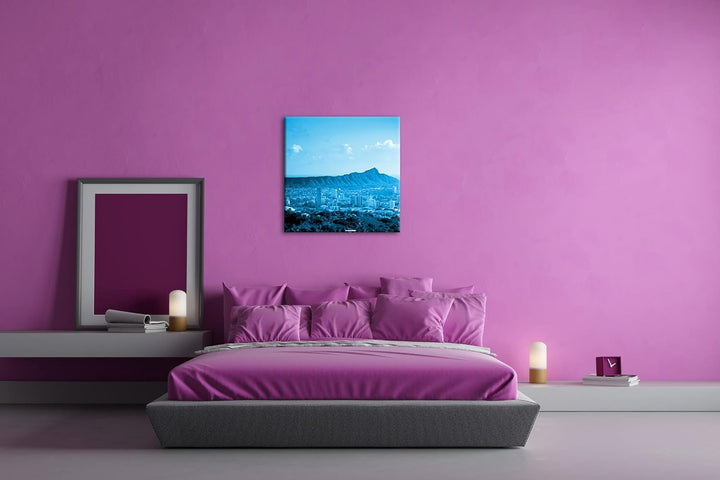 atemberaubender Anblick der Skyline von Warschau Format: 60x60 Effekt: Zeichnung als Leinwandbild, M