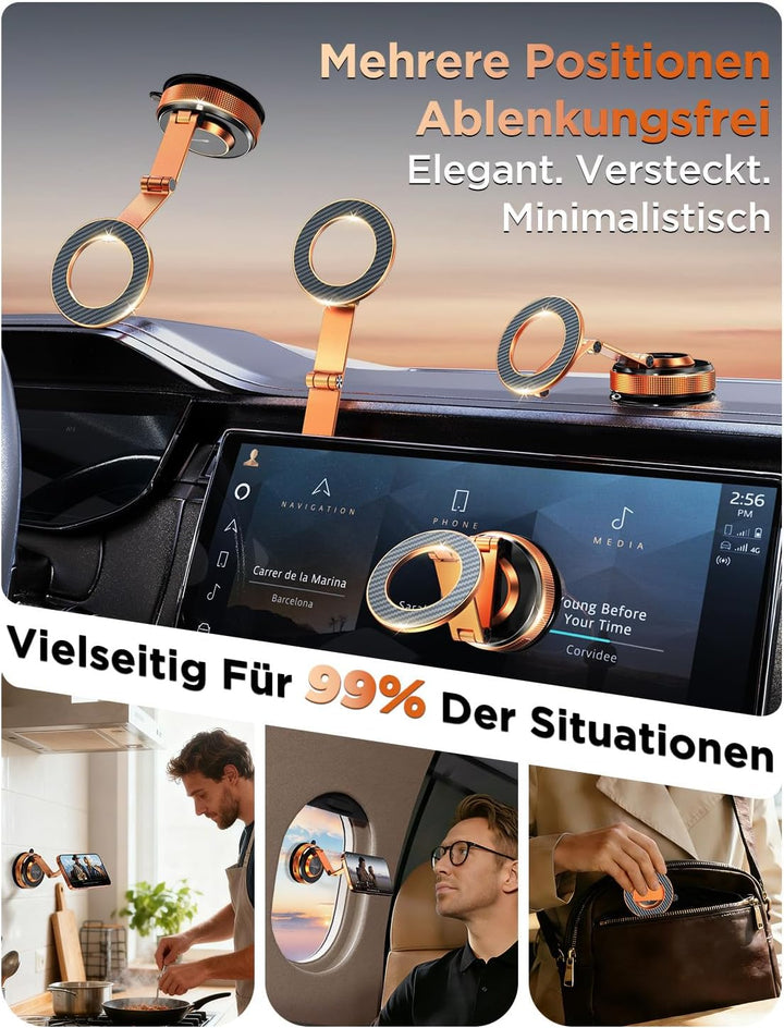 Handyhalterung Auto Magnetisch - Vmag S3 Handyhalterung Magnet 2026 mit Metall Dual Fold Arm & Erwei