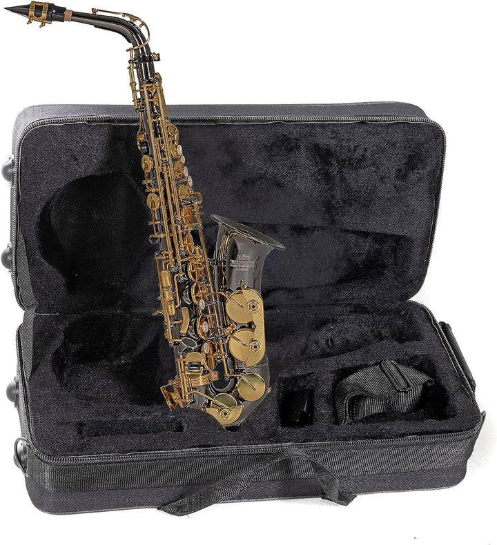 Roy Benson RB700603 Eb-Alt Saxophon MOD.AS-202K schwarz lackiert, inkl. leichtem Rechtecketui, AS-20