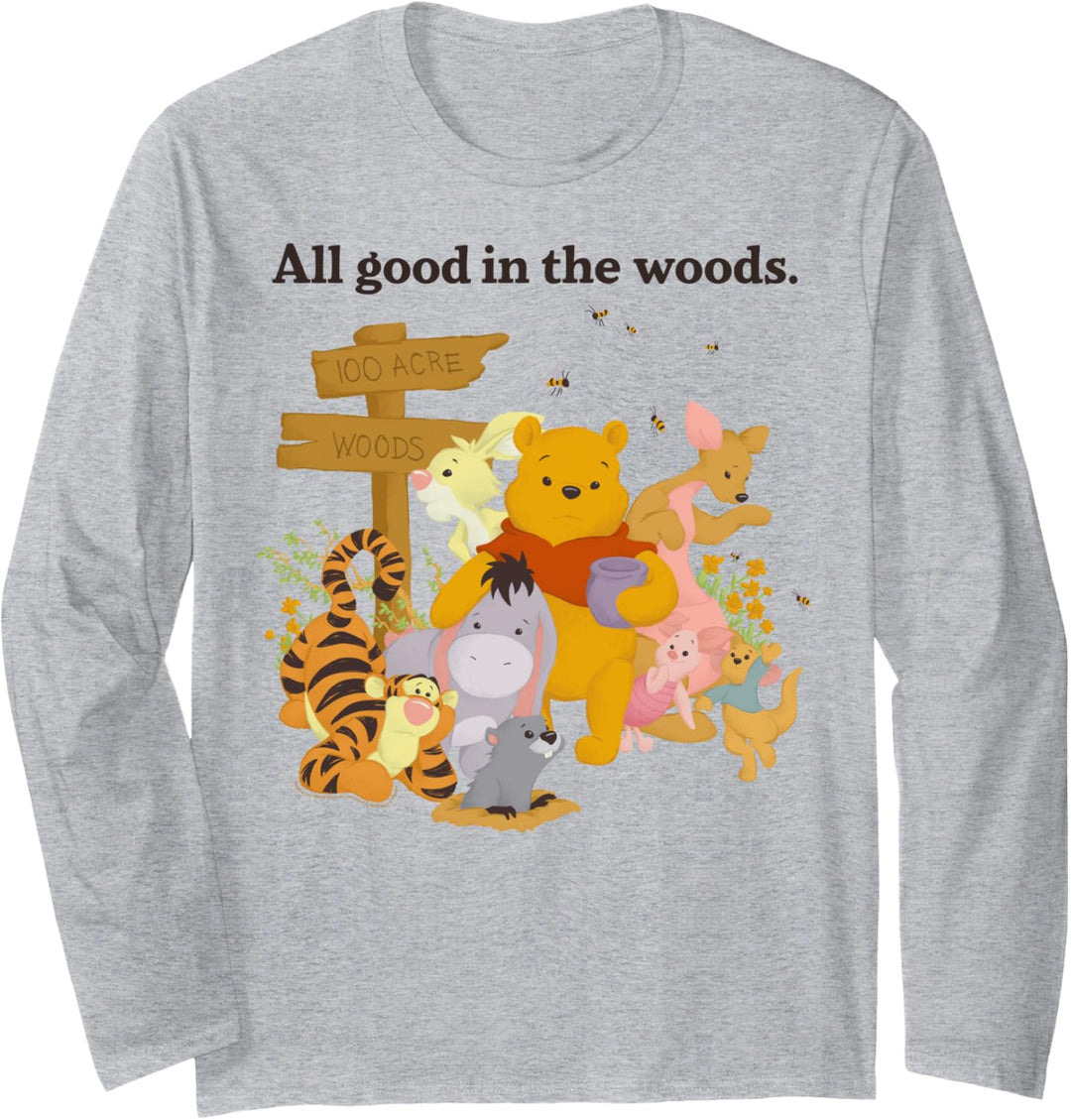 Disney Winnie The Pooh Group Shot All Good In The Woods Langarmshirt