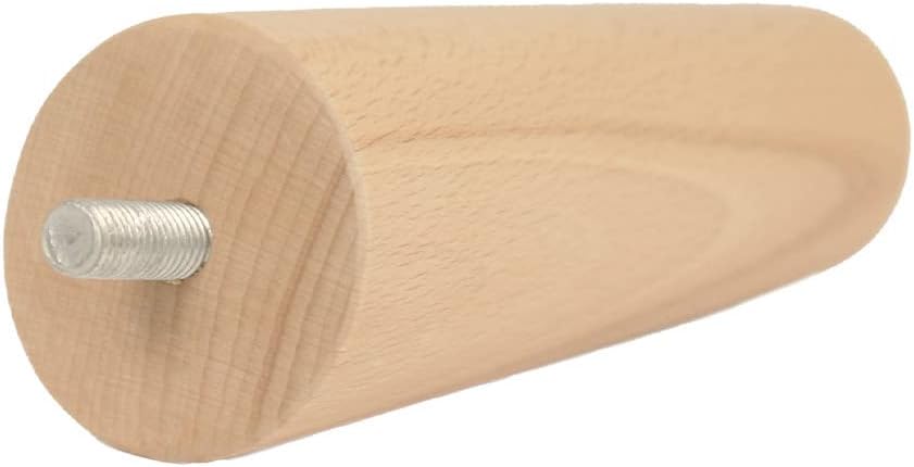 P17 | Modell Dylan NATÜRLICH | Set mit 4 Holzfüssen mit Schrauben (10 MA) | H.12 | Beine für Sofas u