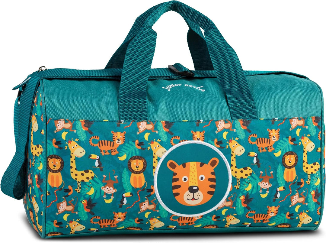 Kinder Sporttasche Reisetasche Für Mädchen und Jungen Fabrizio Weekender Kinder Dschungel Duffel Bag