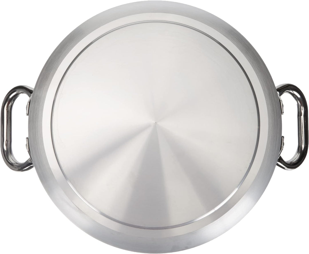 Pentole Agnelli ALSA2110S28 Pfanne mit Griffen, Aluminium, Silber, 28 cm, 28 cm