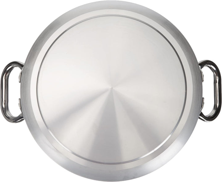 Pentole Agnelli ALSA2110S28 Pfanne mit Griffen, Aluminium, Silber, 28 cm, 28 cm