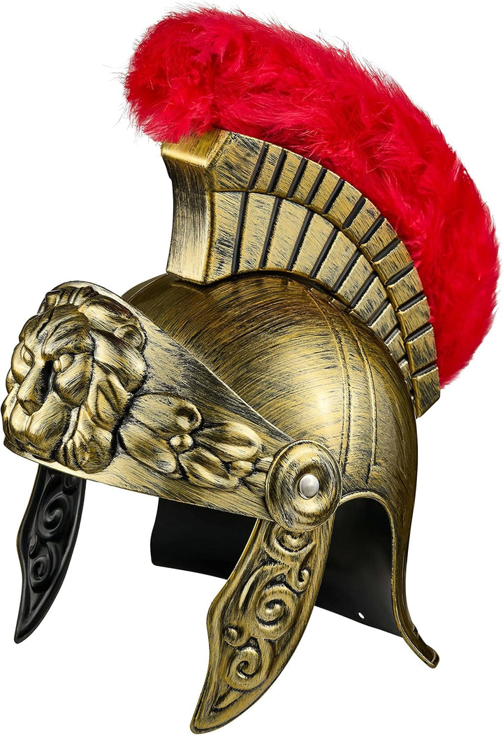 Balinco Römerhelm | Römer Helm Gold | Krieger | Römischer Kämpfer | Roman Gladiator - für Damen & He