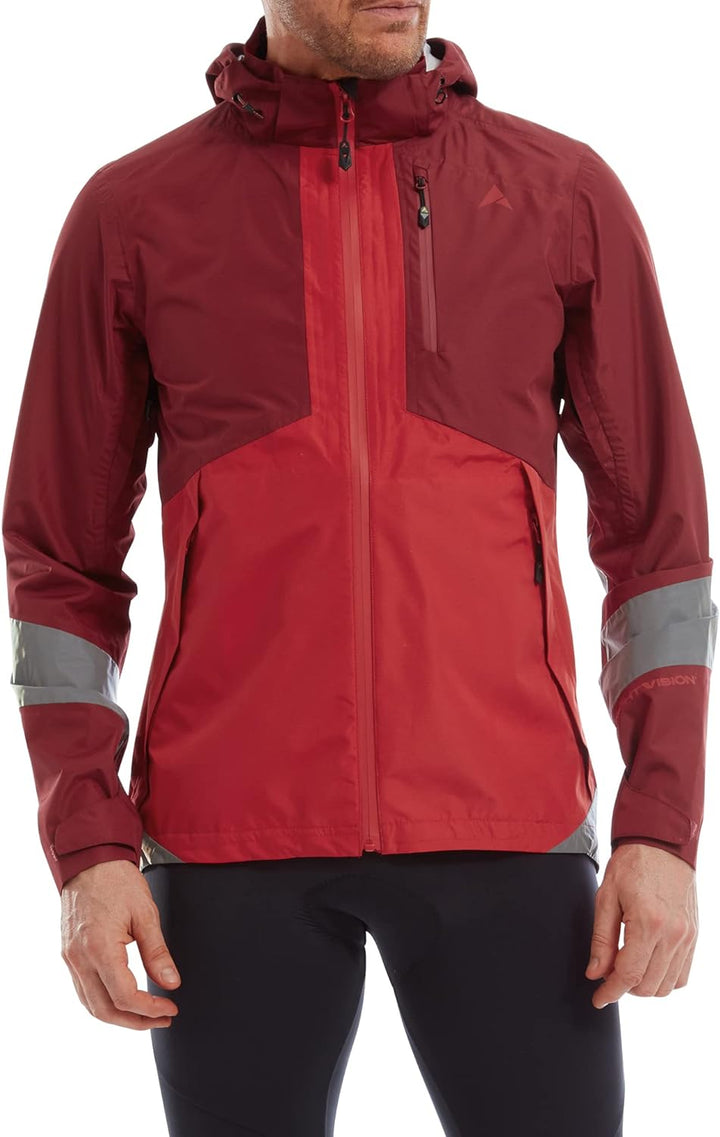 Altura Herren Typhoon Radjacke, wasserdicht, reflektierend, Grösse M Rot M, Rot M