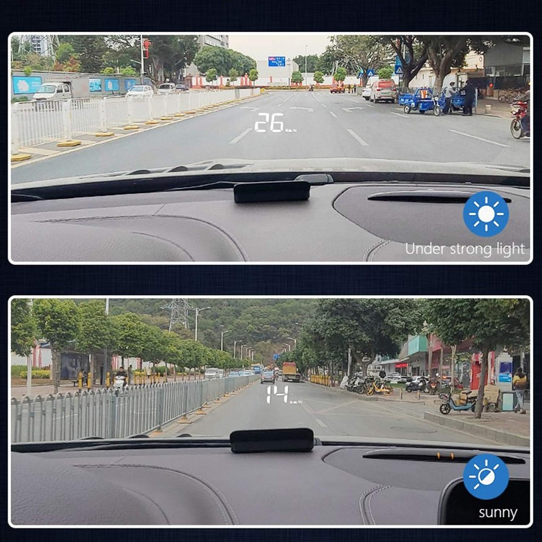 OBD2 HUD Head Up Display, Auto HUD Tachometeranzeige Windschutzscheibenprojektor Multifunktionsanzei
