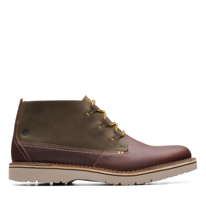 Clarks Herren Eastford Mid Chukka-Stiefel 40 EU Dark Brown Combination, 40 EU Dunkelbraune Kombi