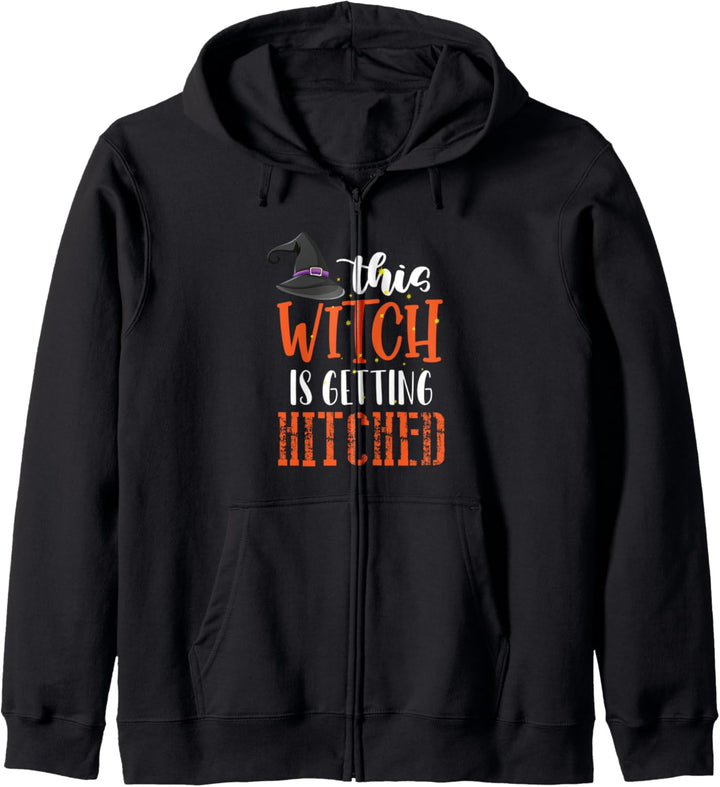Diese Hexe wird Hitched Hexe Halloween Kapuzenjacke