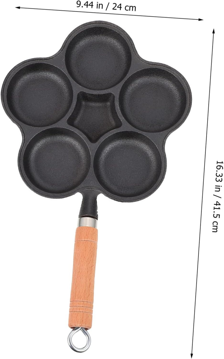 BESTonZON 1 Stück Omelettpfanne Induktion Antihaft-Bratpfanne Mini-Pilze Mini-Eierpfanne Eierpochier