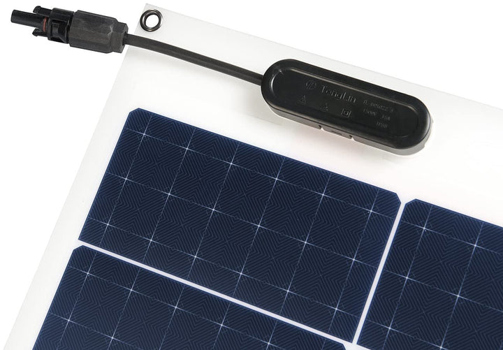 revolt Solarmodul flexibel: Ultraleichtes flexibles Solarmodul für MC4, salzwasserfest, 100W, IP67 (
