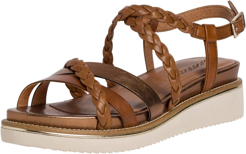 Tamaris Damen Sandalette 1-1-28207-20 37 EU Cognac, 37 EU Cognac