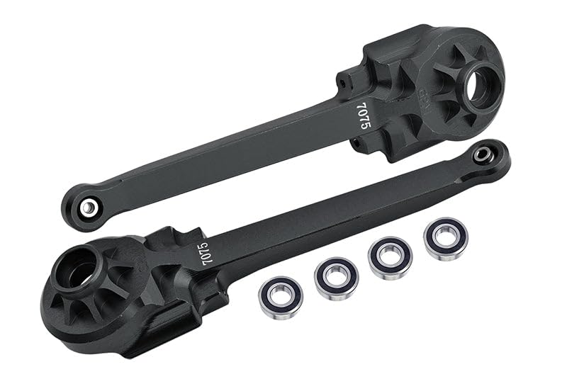 Aluminium 7075 Rear Suspension Arms (Larger Inner Bearings) for Tamiya 1:10 R/C 58719 BBX BB-01 Chas
