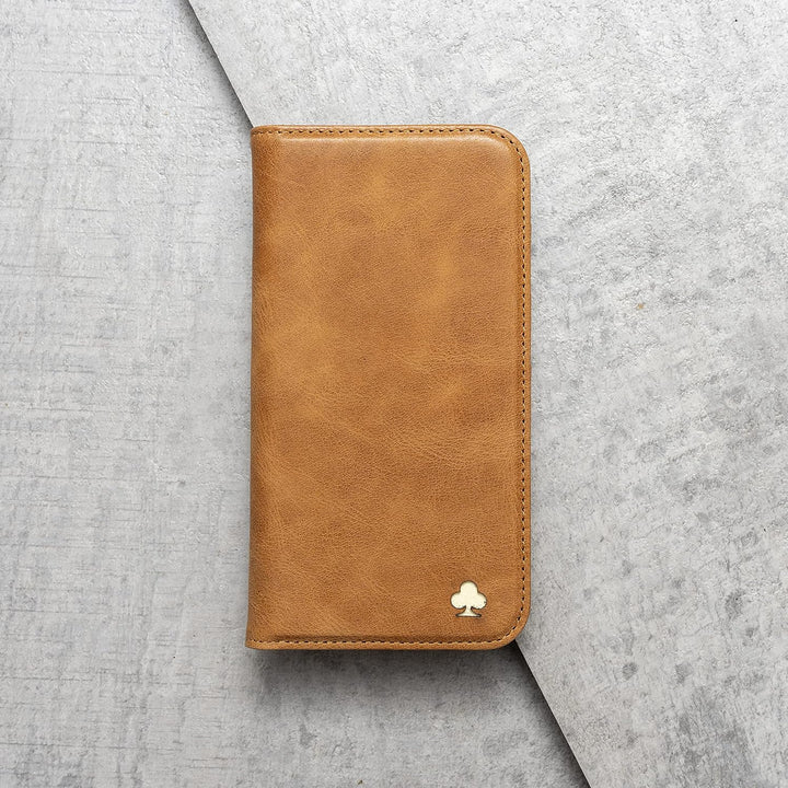 Porter Riley - Lederhülle für Samsung Galaxy S22. Premium Echtleder Standhülle/Cover/Brieftasche (He