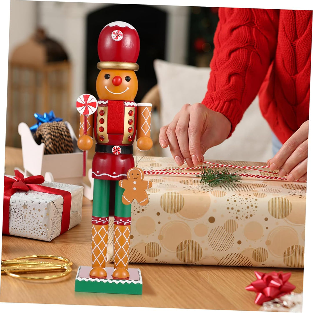 BUGUUYO 1stk Nussknacker-verzierung Lebkuchen Weihnachtsdeko Party-weihnachtsszenenverzierung Nusskn