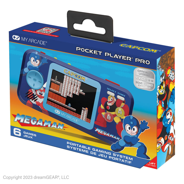 My Arcade Mega Man Pocket Player Pro tragbares Gaming-System (6 Spiele in 1)