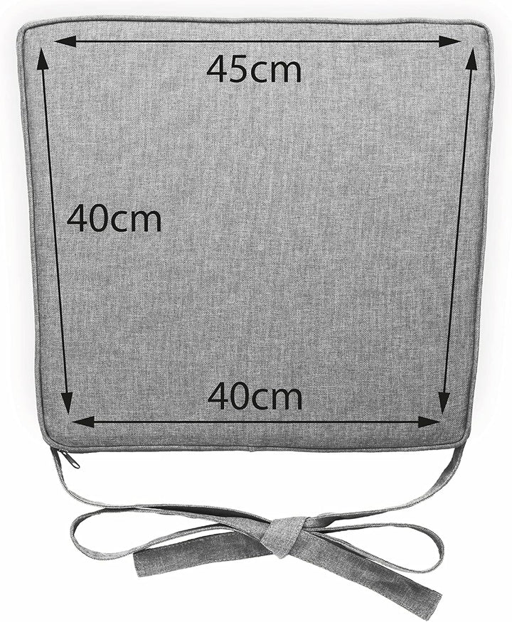 sunnypillow 4er Set Stuhlkissen 40 x 45 x 5cm | Polsterauflage Auflage für Stühle/Rattanstühle | Stu