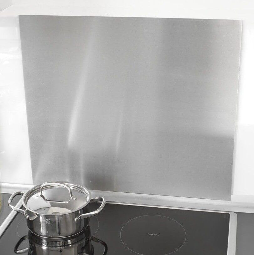 ZOIMANIA - Spritzschutz aus Edelstahl AISI 304, ideal für den Schutz der Küchenwände, Tiefe 40 cm (L
