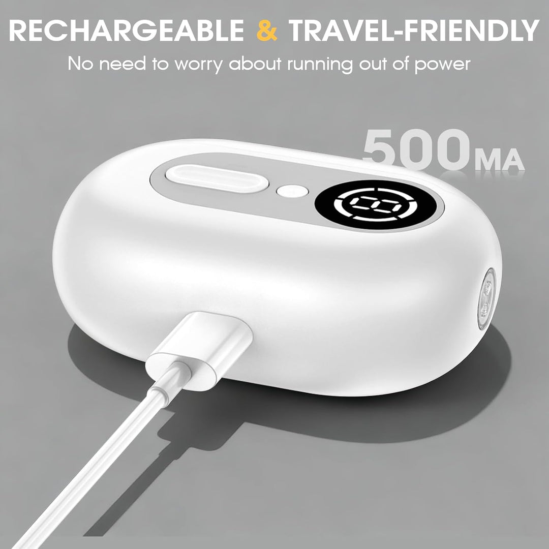 4-in-1 Elektrischer Nagelknipser – Elektrischer Nageltrimmer mit LED-Licht,UV-Lampe und Aufbewahrung