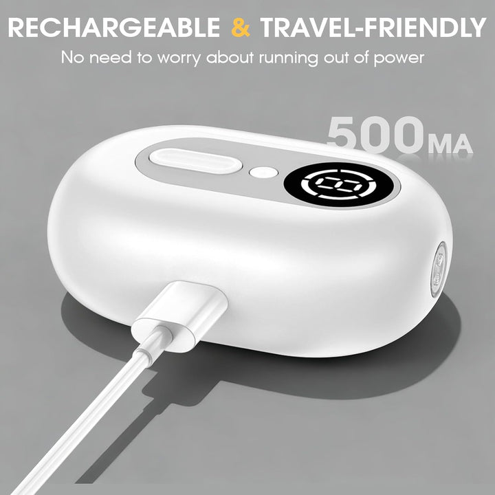 4-in-1 Elektrischer Nagelknipser – Elektrischer Nageltrimmer mit LED-Licht,UV-Lampe und Aufbewahrung